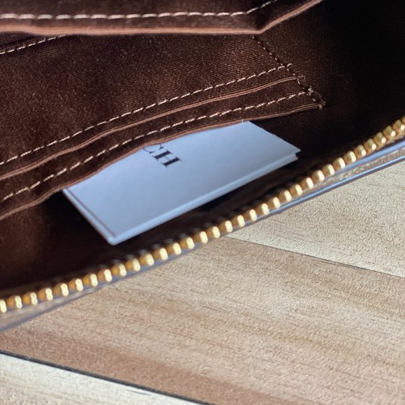 Coach Mini Camera Bag In Signature Canvas - Leather KHAKI BROWN SADDLE 2. - Picture 15 of 16